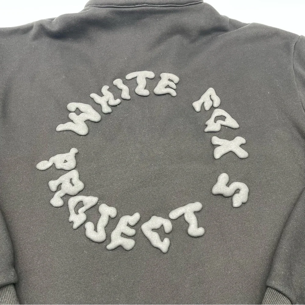 White Fox Boutique Project 5 1/4 Zip Black Sweatshirt Size L/XL Pullover Casual - Picture 6 of 11
